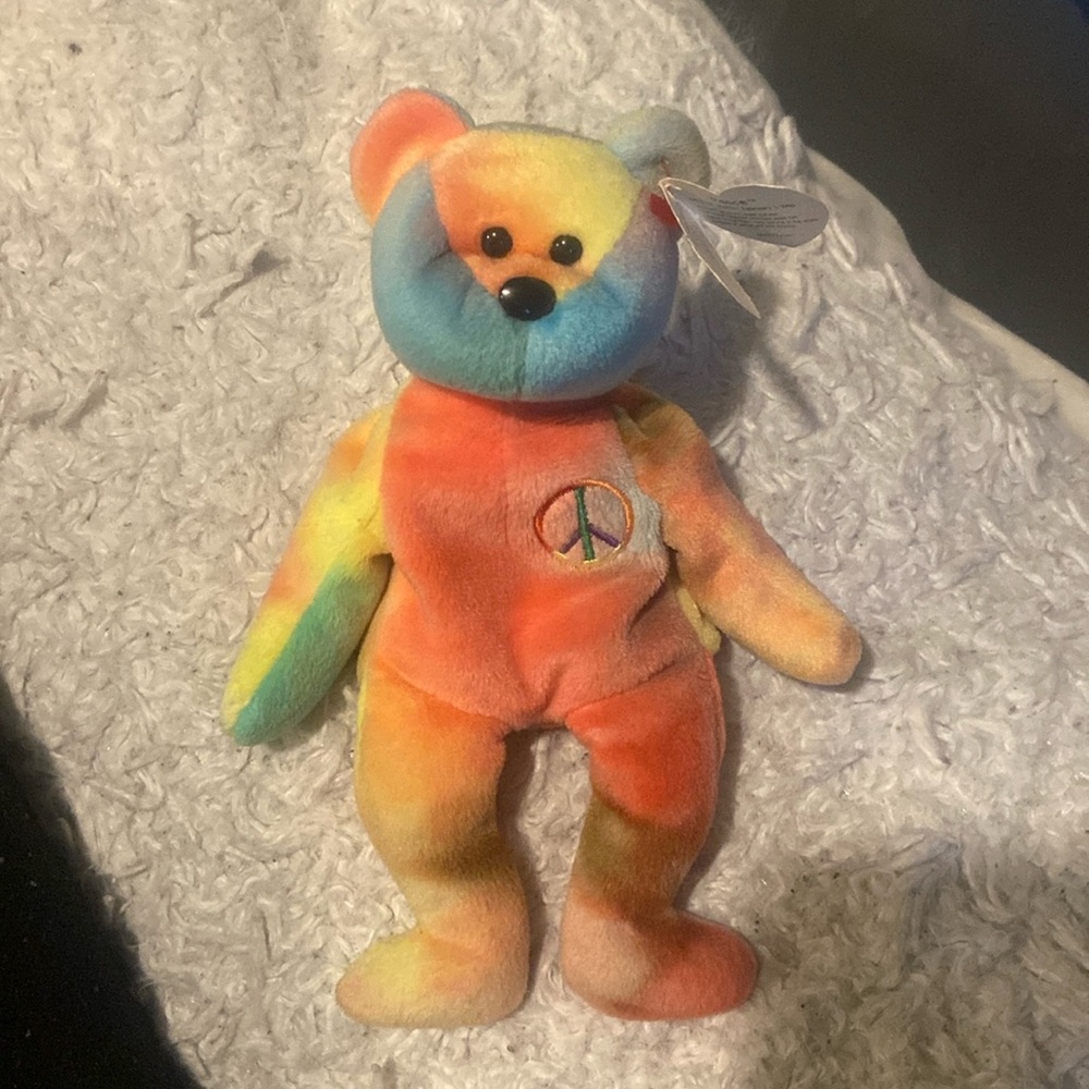 🔥HOT SALE 🔥1996 Ty peace bear beanie baby (great condition)